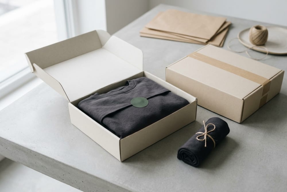 Packaging directions for apparel brands selling through both shelves and shipping cartons