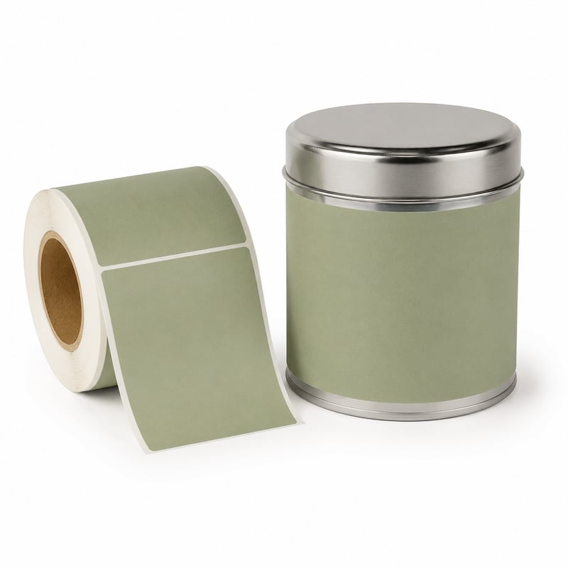 Tea Tin Wrap Labels